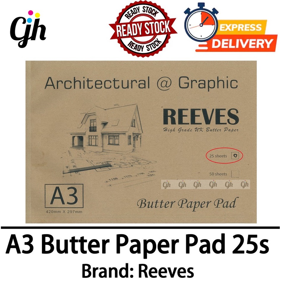 Reeves A3 Or A2 Butter Pad 25 Sheets | Shopee Malaysia