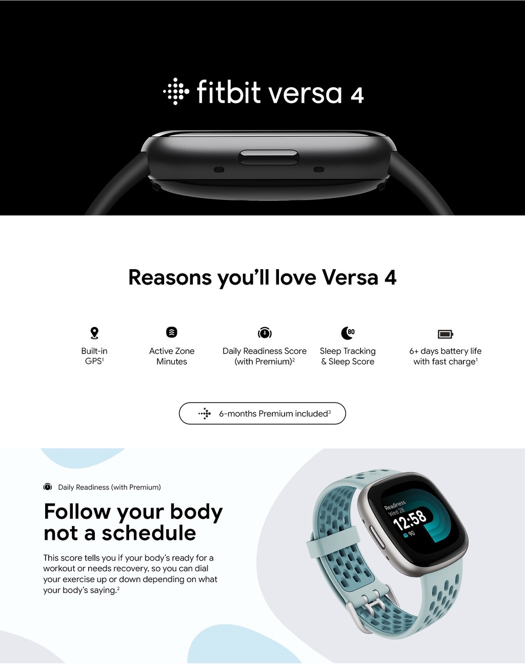 Fitbit Versa 4 Smartwatch Built in GPS Shopee Malaysia