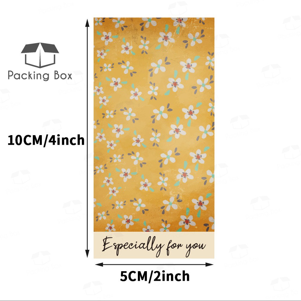 50PCS Sealing Stickers Thank You Sticker Waterproof Rectangle Size ...