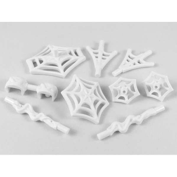 Lego Minifigure Parts, Weapon Pack Spider-Man Web Effects, 9 in Bag ...