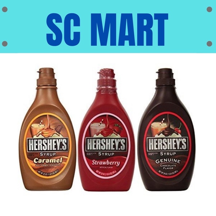 [SC] Hershey's Syrup (Chocolate/Strawberry/Caramel) 623/650gm | Shopee ...