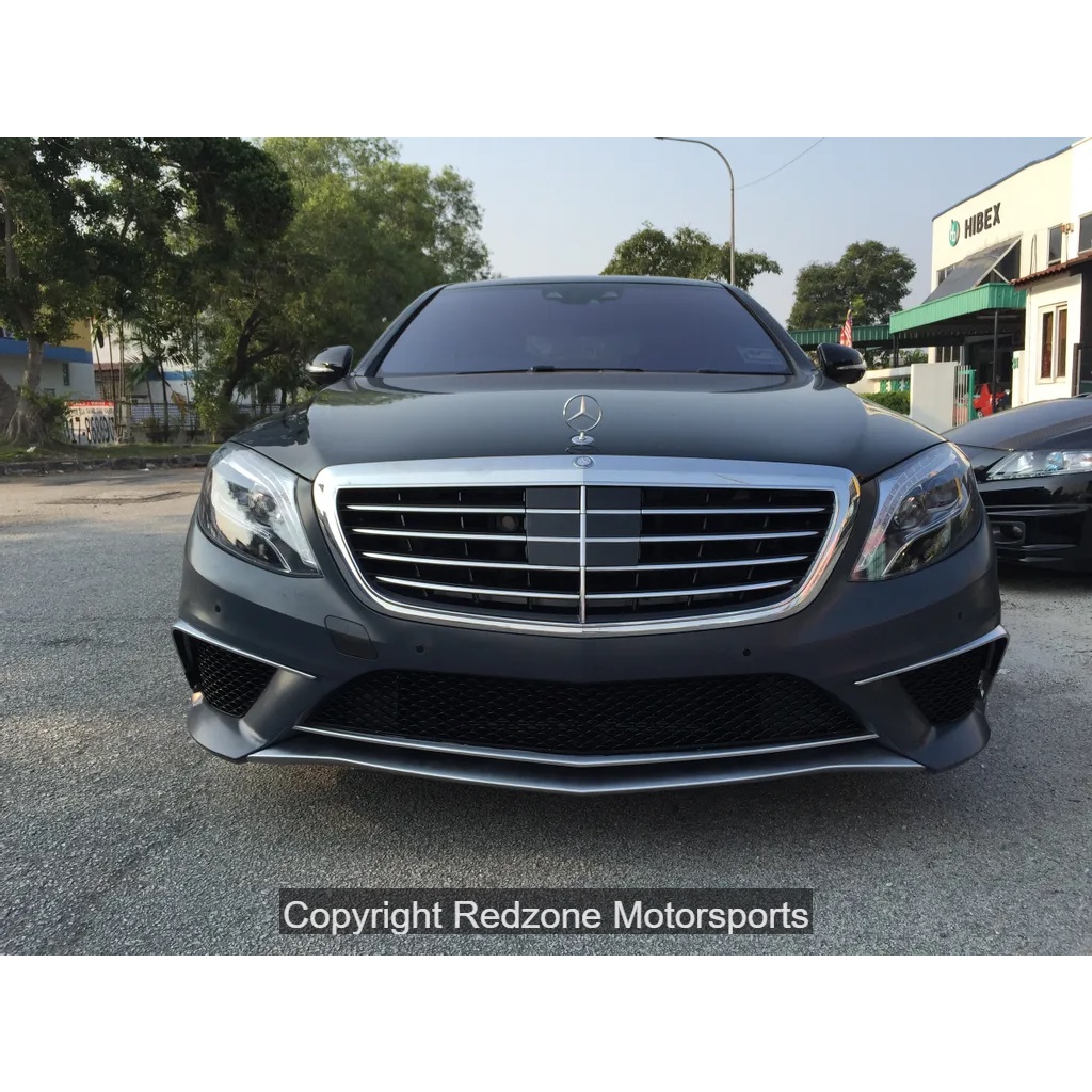 Mercedes Benz W222 S63 S65 AMG Facelift 2018-2021 Front Bumper Lip Chin Spoiler Body Kit