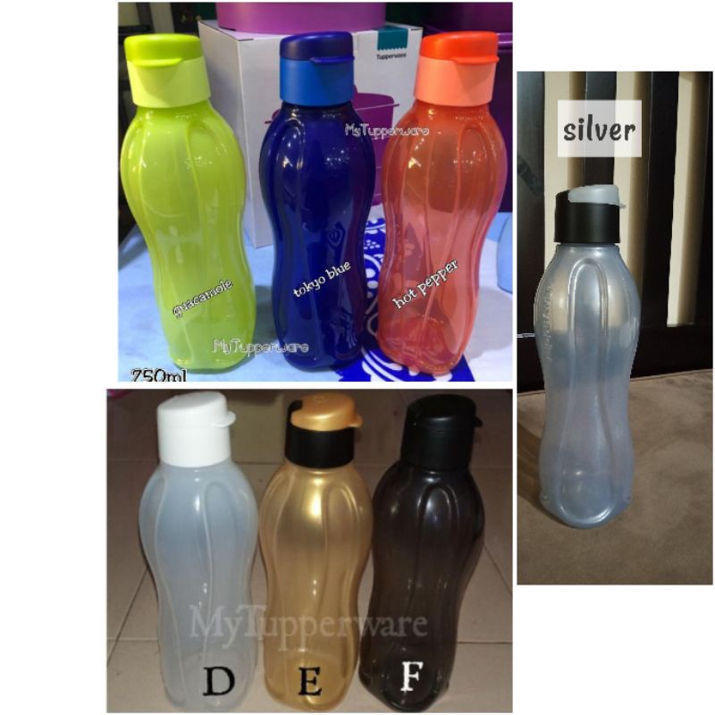 Tupperware Eco Bottle botol 750ml Flip top Shopee Malaysia