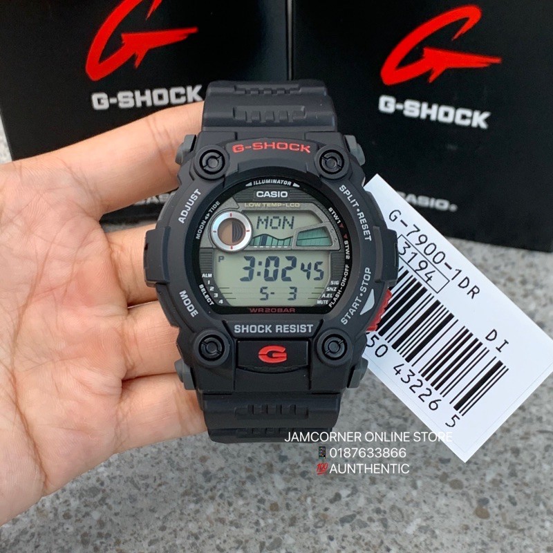 100 ORIGINAL CASIO G SHOCK G 7900 1 G LIDE black