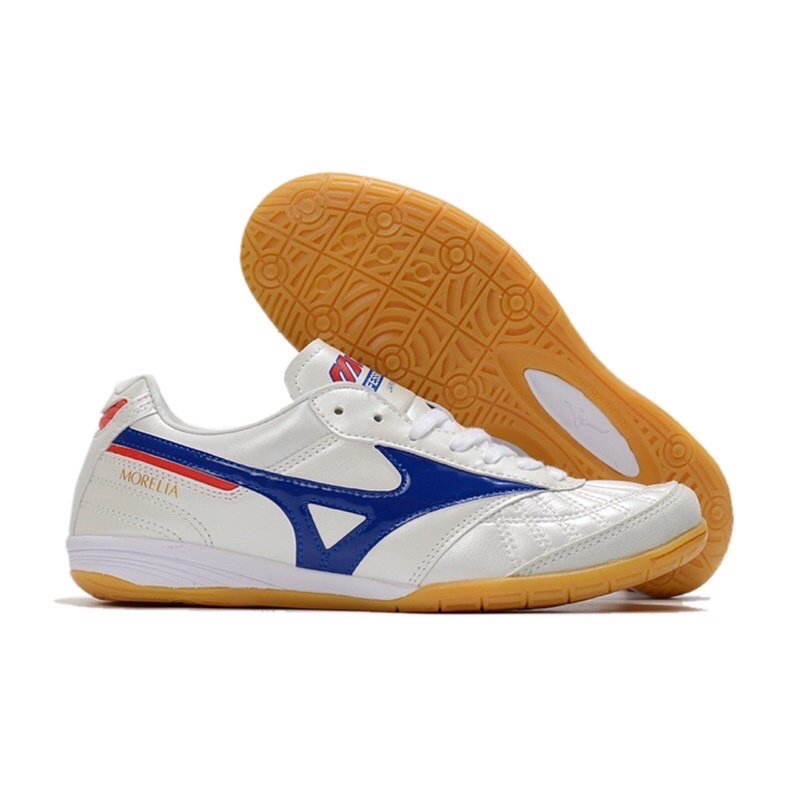 Mizuno MORELIA NEO WHITE BLUE IC FUTSAL Shoes Shopee Malaysia