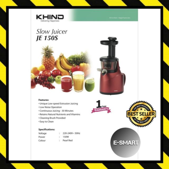 Khind Slow Juicer JE150S Shopee Malaysia
