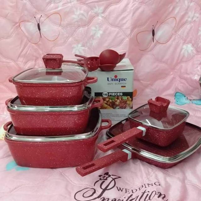 Unique granite cookware set k | Shopee Malaysia