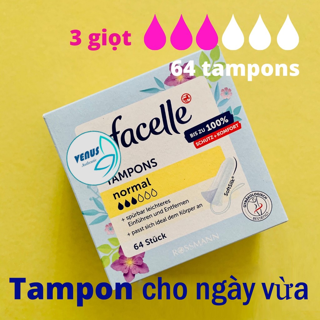 Tampon German Sanitary Napkin OB, Facelle Super Absorbent Full size