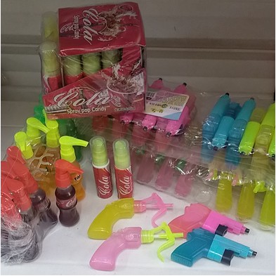 Spray Pop Candy / Spray Gun / Mini Gun Spray / Cola Spriti 20's ...