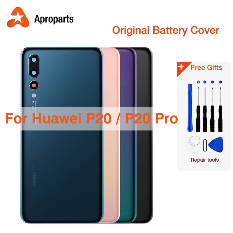 For Huawei P20 Lite Battery Cover Back Glass Door Housing Case