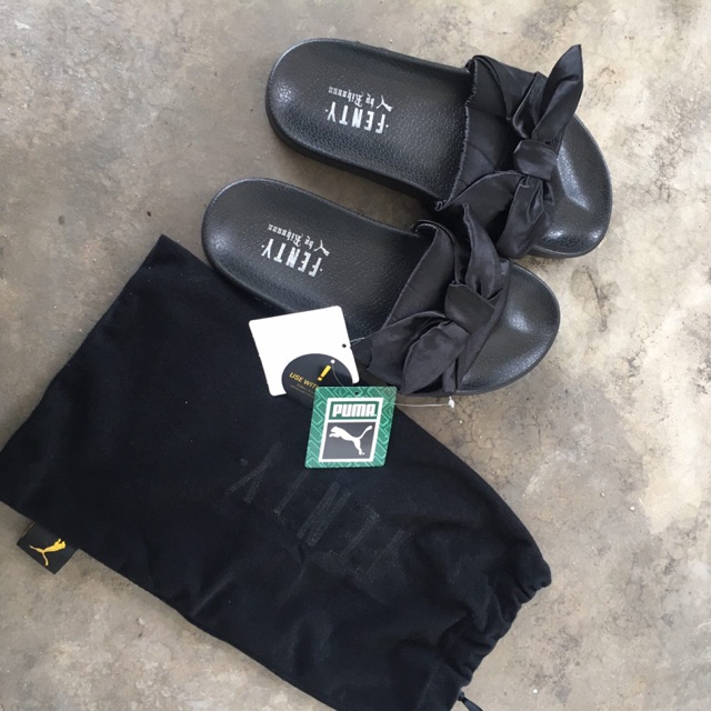 Puma fenty hot sale bow black