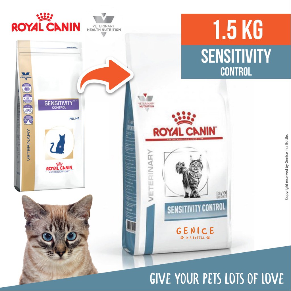 (EXP: 11/2026) R.C Feline Sensitivity Control Cat Dry Food 1.5KG ...