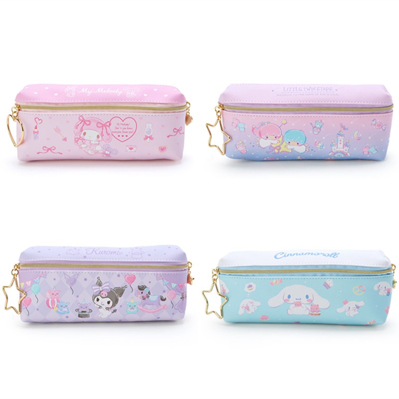 Hello Kitty Kuromi Cute Kawaii Pencil Cases for Girls Double Zipper Big ...