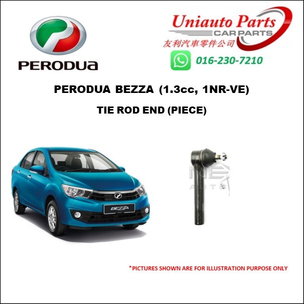 PERODUA BEZZA (1.3cc, 1NRVE) TIE ROD END (PIECE) Shopee Malaysia
