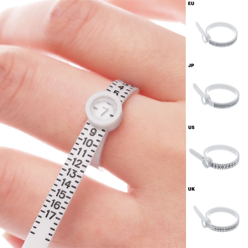 Ring Sizer UK/US/EU/JP Official British/American Finger Measure Gauge