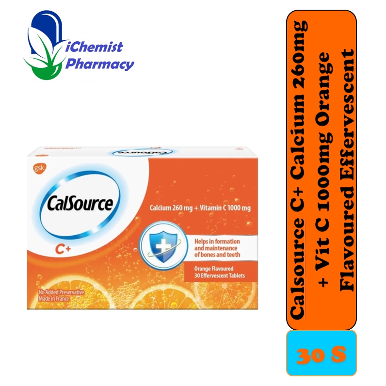 [EXPIRED SALE] CalSource C+ Effervescent (Calcium 260mg + Vitamin C