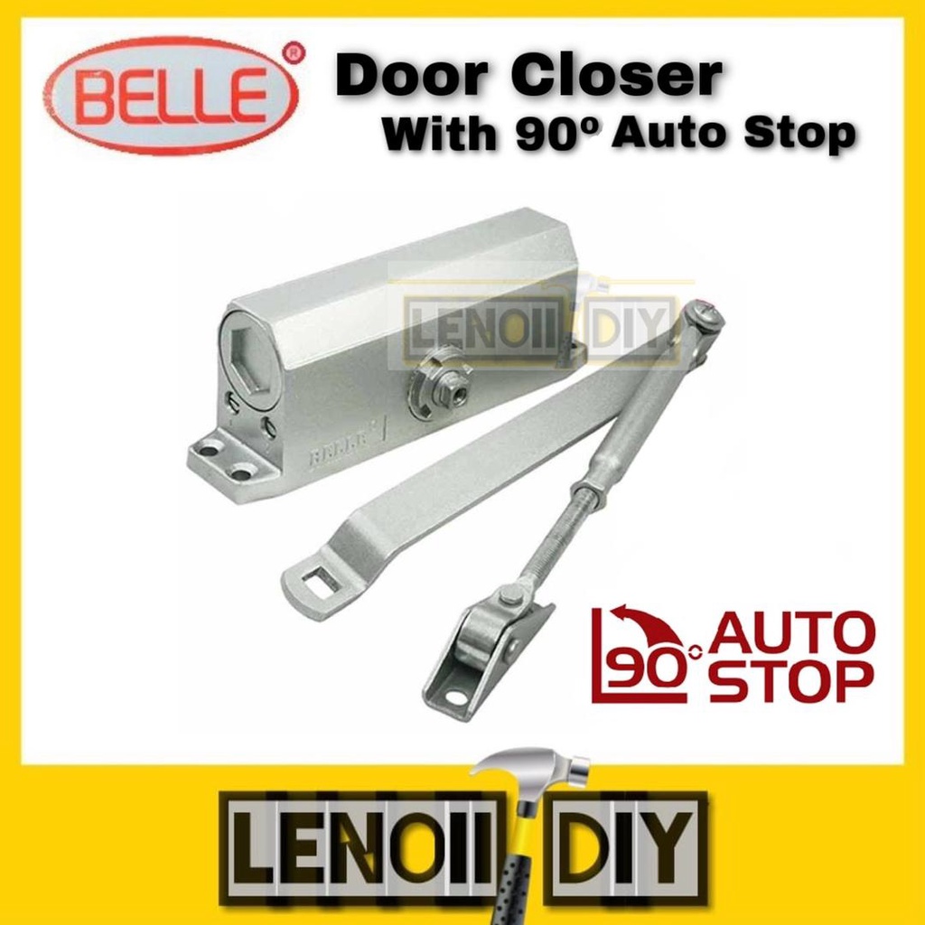 90° Self Lock Hold Open Adjustable Automatic Door Closer Auto Door ...