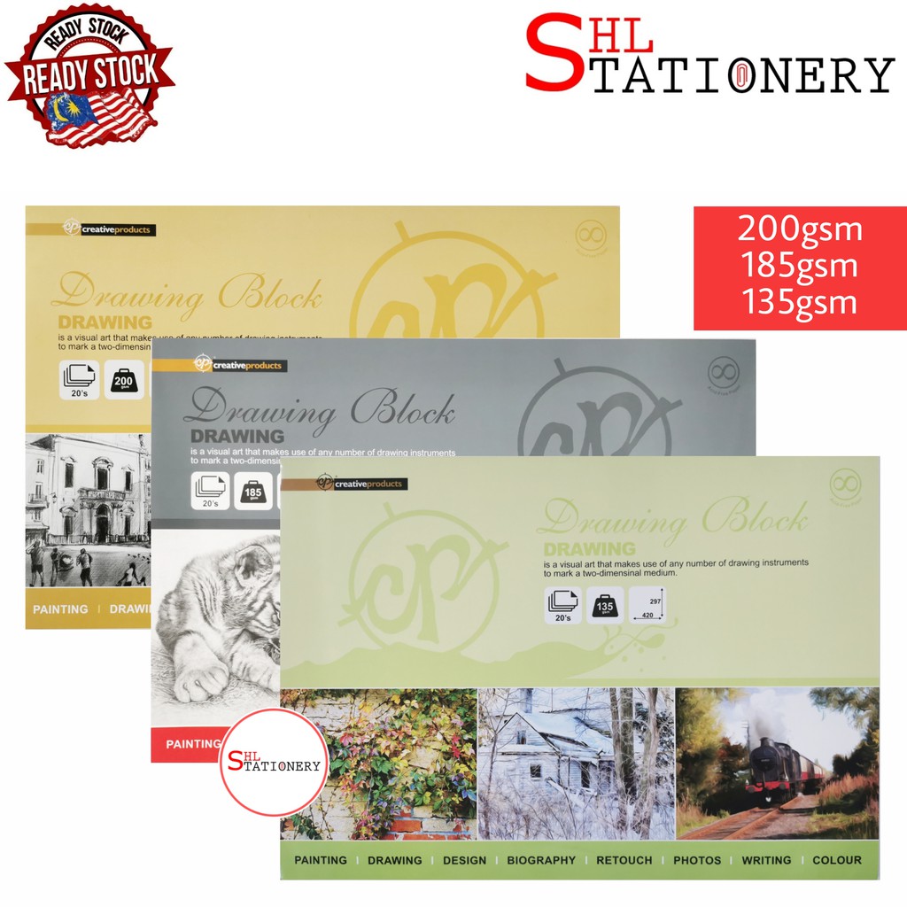 Cp Top Padding A3 Size 297mm X 420mm Drawing Block 20 Sheets 135gsm