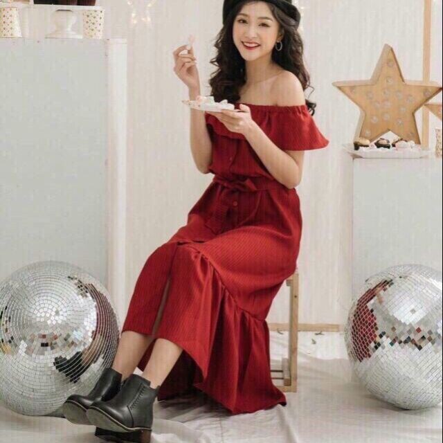 Shopee off shoulder dress sales