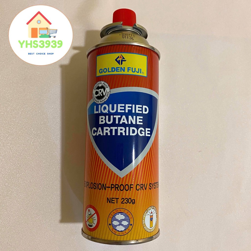 Golden Fuji Liquefied Gas Butane Cartridge 230g | Shopee Malaysia