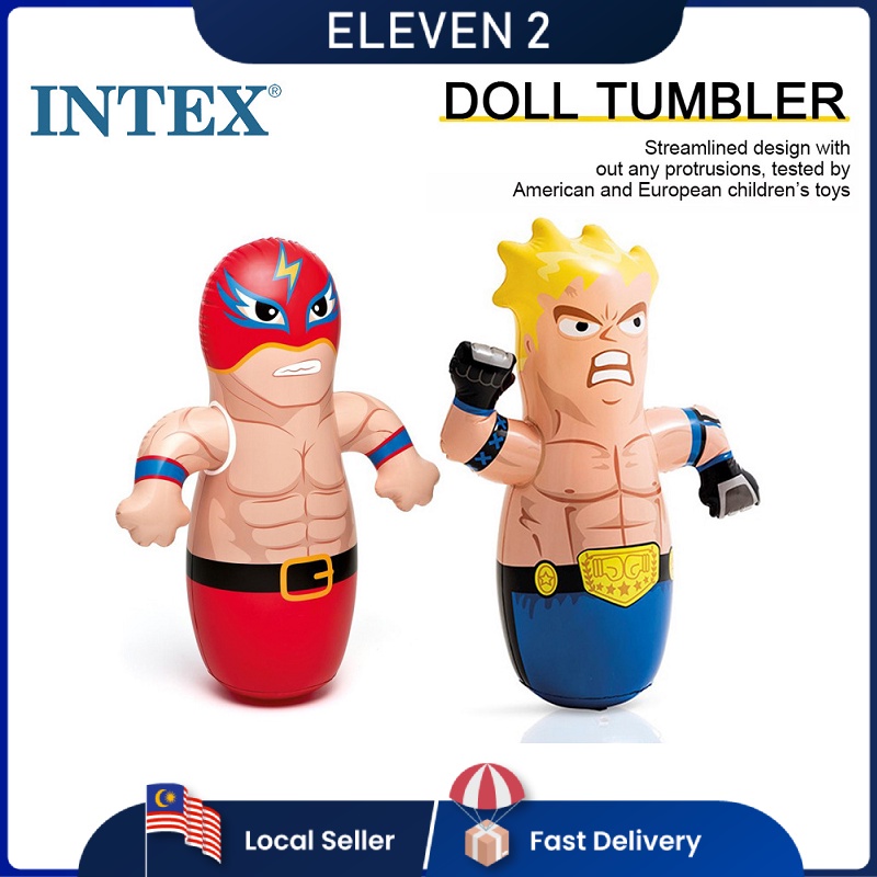 INTEX 94CM Kids Inflatable Boxer 3D Boxing Punching Tumbler Inflatable ...