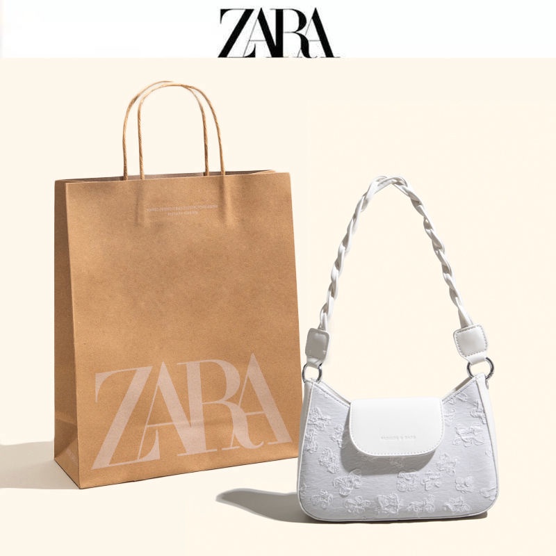 Zara discount natural handbag