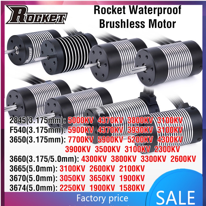 Moteur Brushless Rocket 2845 Avec ESC 35A - 3100KV à 5000KV - Pour Voiture RC 1:12 Type 12428