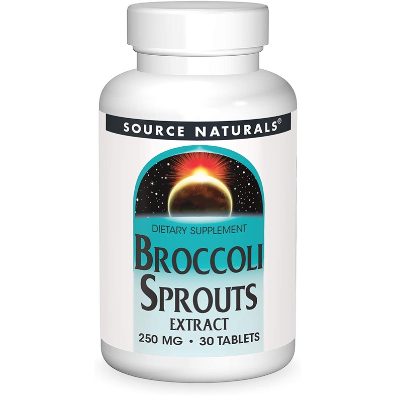 Source Naturals Broccoli Sprouts Extract 250 mg Sulforaphane - 30 ...