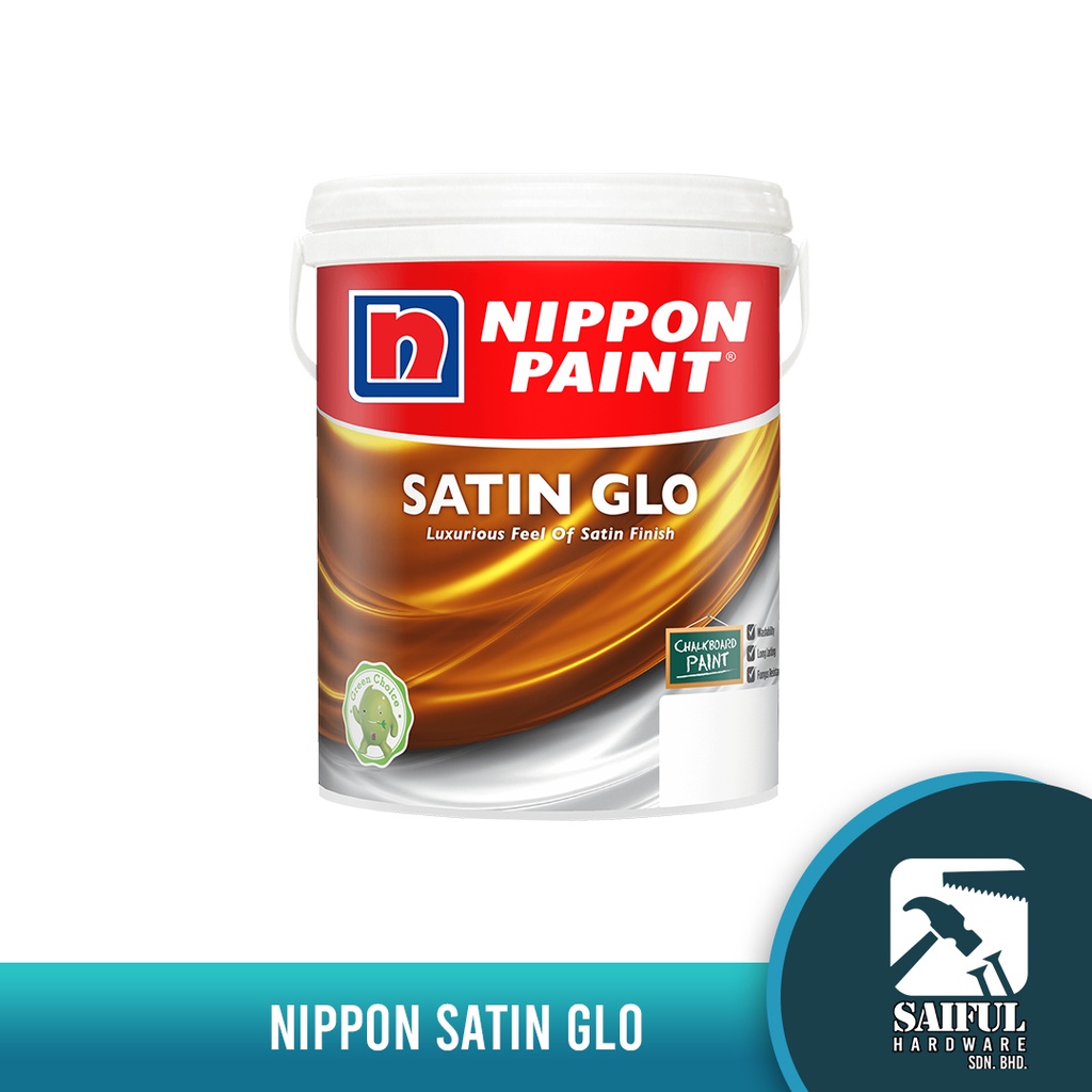 NIPPON INTERIOR PAINT 1 LITRE SATIN GLO | Shopee Malaysia