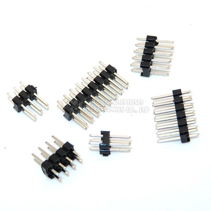 254mm Double Row Male 2~40p Breakaway Pcb Board Pin Header Connector Strip Pinheader 2 234 6735