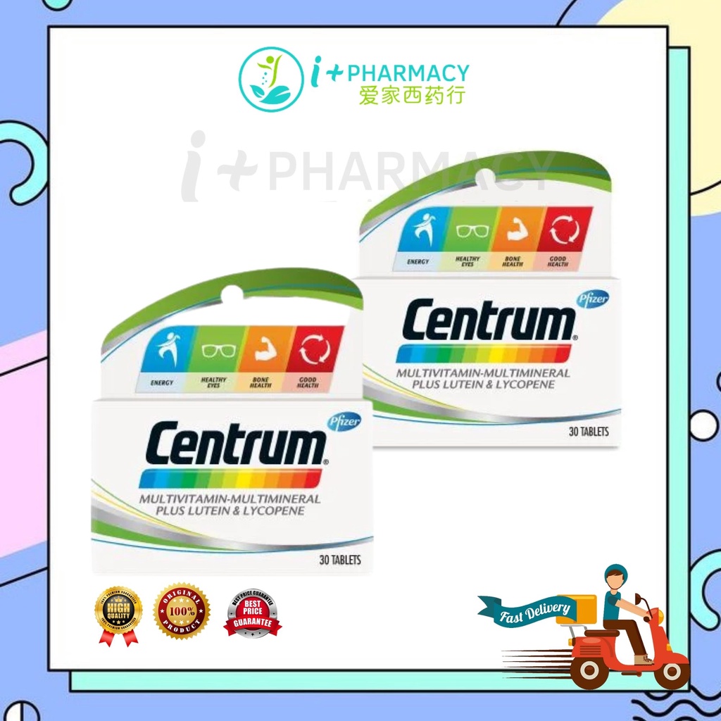 CENTRUM MULTIVITAMIN PLUS LUTEIN AND LYCOPENE 30SX2 Shopee Malaysia