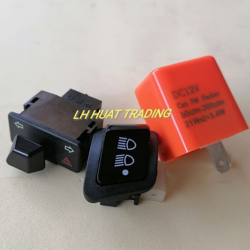 🌟Switch Double Signal Hazard Suis & H/L On/Off Suis 🌟For EX5 110 Fi ...