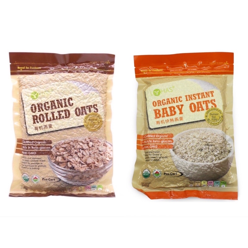 Lohas Rolled Oats Baby Oats Quick Oat 500g Shopee Malaysia