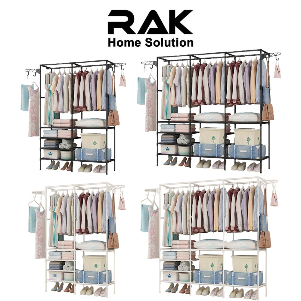 RAK Almari Besar Almari Besi Tahan Karat Rak Baju Besar Dan Pelbagai ...