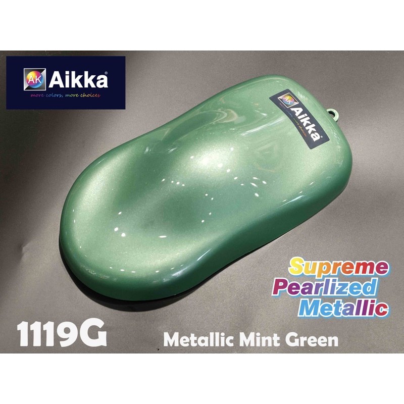 AIKKA 1119G METALLIC MINT GREEN AUTOMOTIVE 2K CAR PAINT | Shopee Malaysia