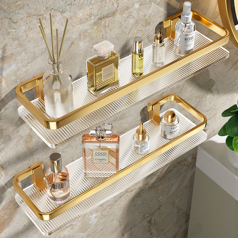 No Punching Toilet Bathroom Rack Acrylic Washstand Toilet Toilet Wall ...
