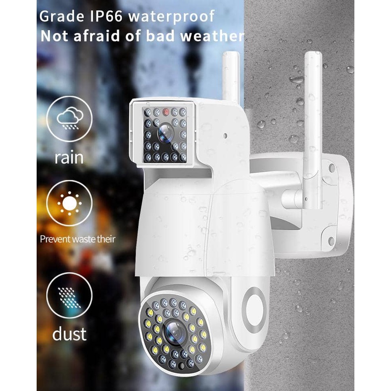 💥READY STOCK 💥 1080P FHD Wireless Wifi IP Camera Smart Security 2 Lens ...