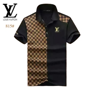 Louis Vuitton Luxury Brand Gold Polo Shirt