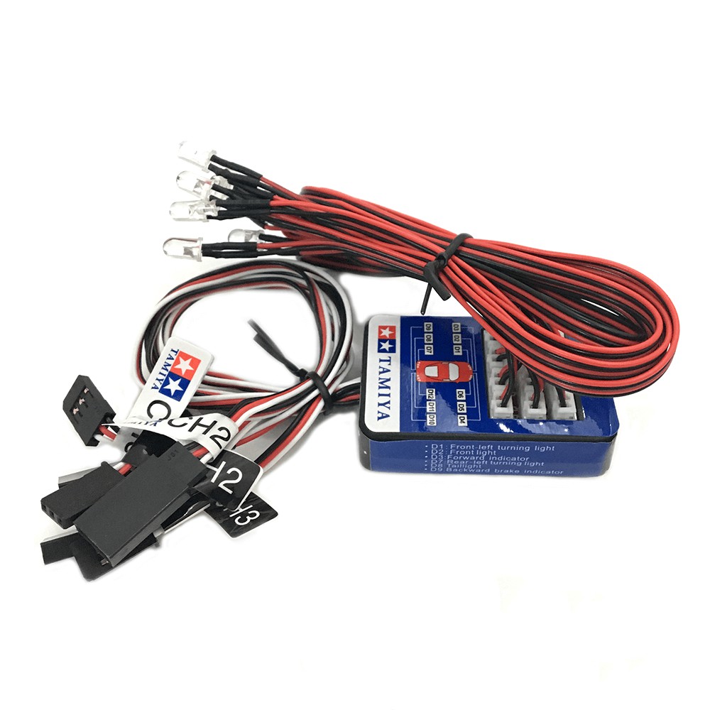RC Lighting System 12 LED Steering Brake Smart Simulation Lights for 1/