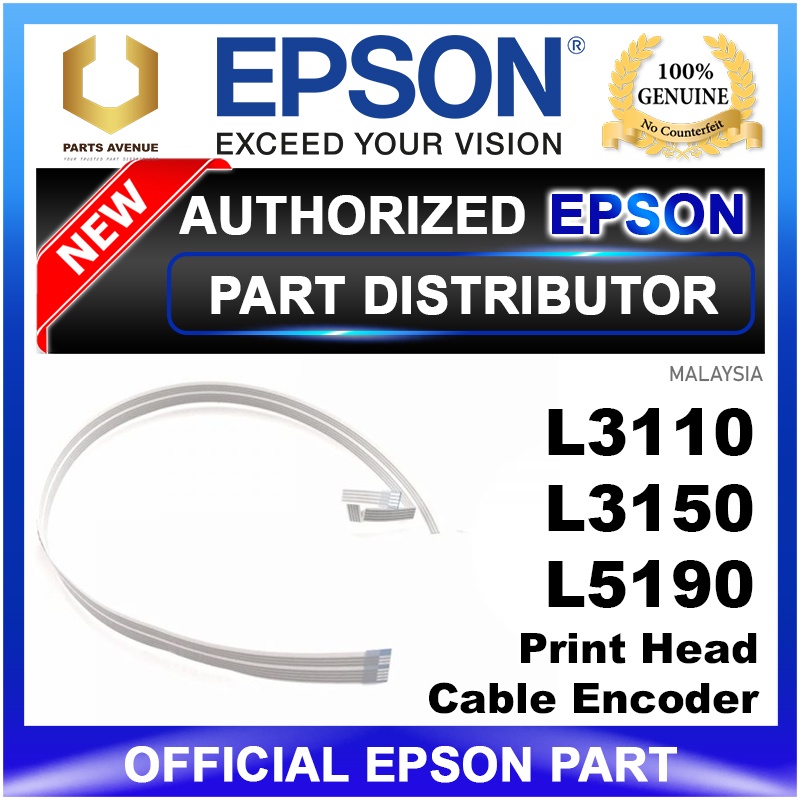 OFFICIAL EPSON L3110 L3150 L5190 Print Head Cable Encoder CR (2189473 ...