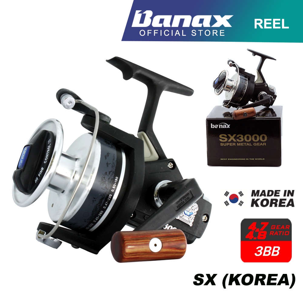 [LIMITED] Banax SX Made in KOREA Spinning Fishing Reel Saltwater ...