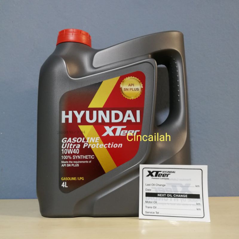Hyundai Xteer 10w40 Fully Synthetic SN Plus 4L | Shopee Malaysia