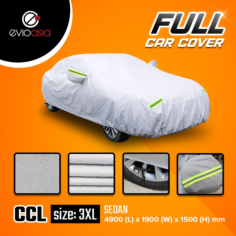 Evio Asia Full Car Cover Dust Protection for Audi A4/A5 Lexus IS/GS