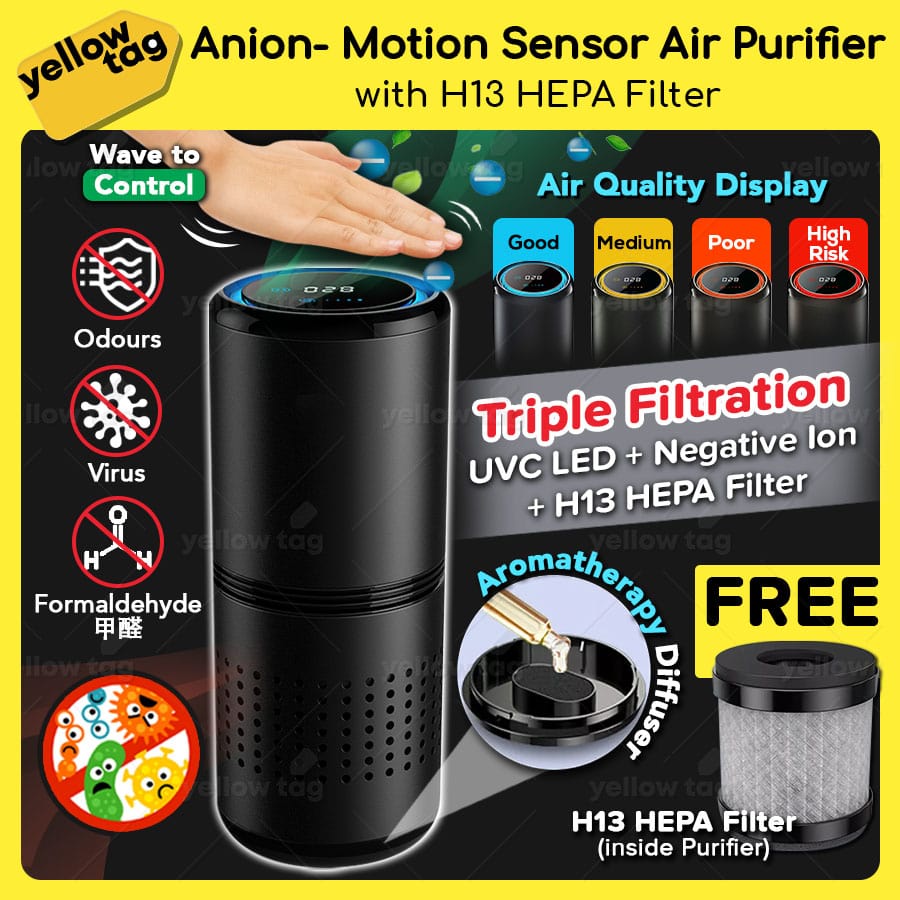 Air purifier anion online and hepa system