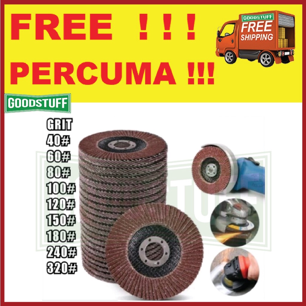 FLAP DISC SAND PAPER FLAP DISC 4" ABRASIVE FLAP DISC STEEL STAINLESS STEEL WOOD ANGLE GRINDER
