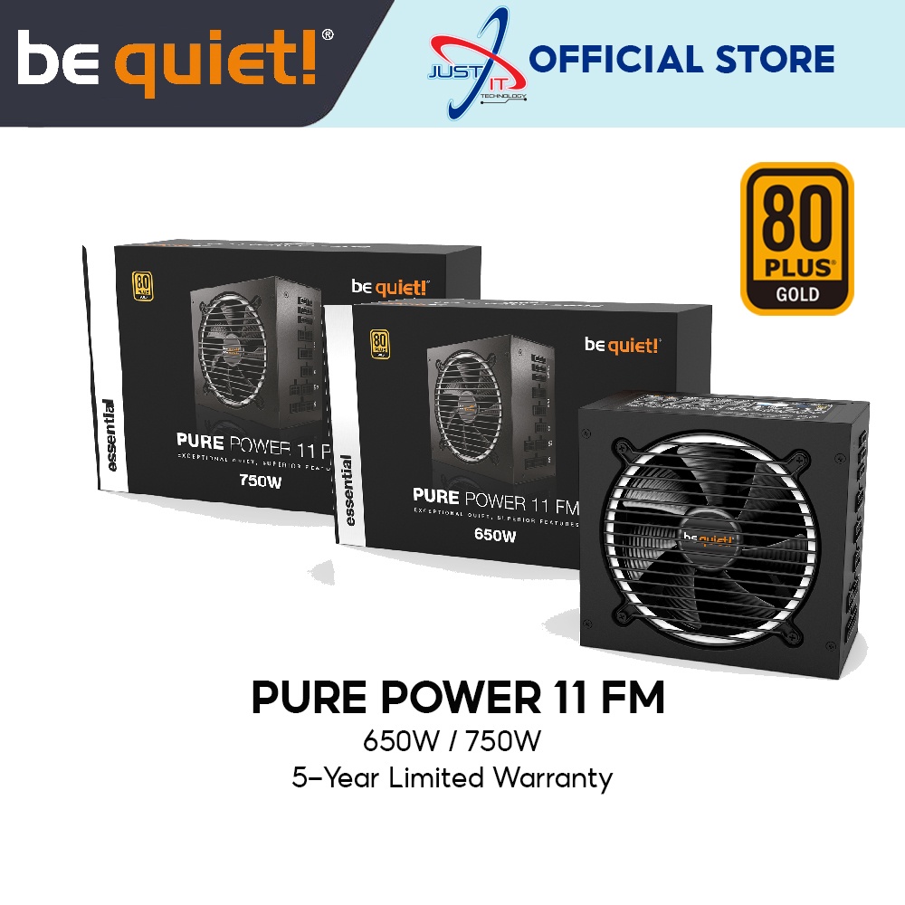 fuente be quiet 750w 80 plus gold pure power 11 full modular