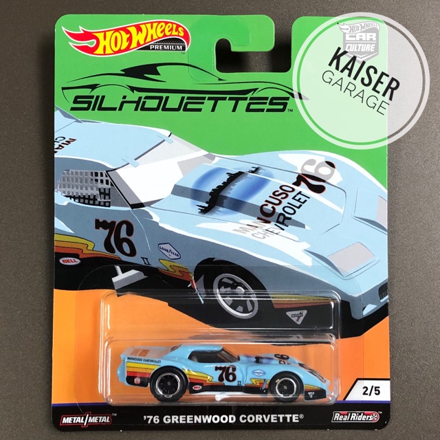 Hot Wheels Car Culture 76 Greenwood Corvette - 1:64 Scale Premium Die-Cast Model