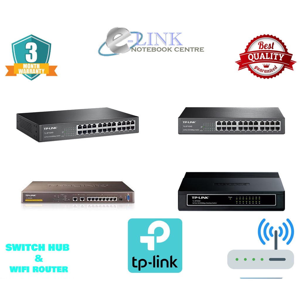 ( REFURBISHED ) TPLINK SWITCH HUB & WIFI ROUTER and Load Balance