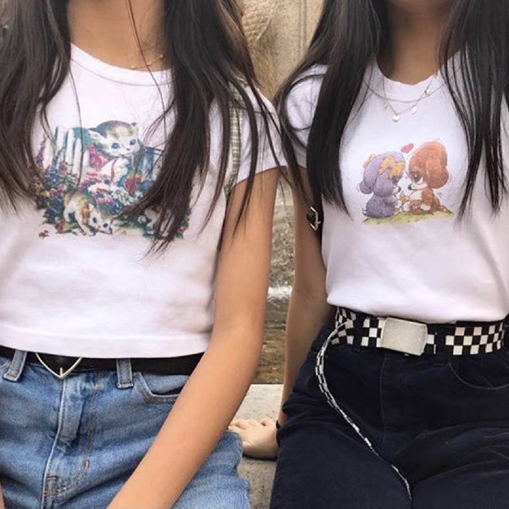 Ashlyn Kittens Puppy Top Badger [Brandy Melville] Shopee Malaysia