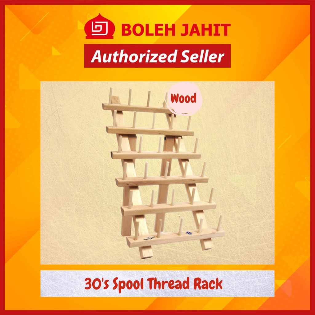 Wooden Spool Rack - 30 Spool | Shopee Malaysia